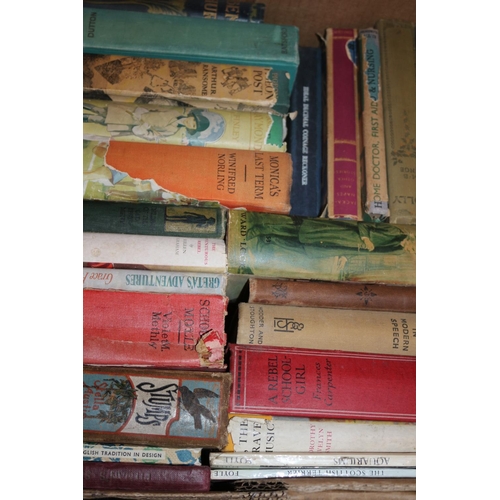 65 - A Box Containing a Good Assortment of Vintage Books