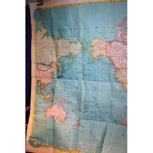 72 - A Extremely Large or Should we say Massive Vintage World Map by Hammond Maps Approx size 190cm x 130... 