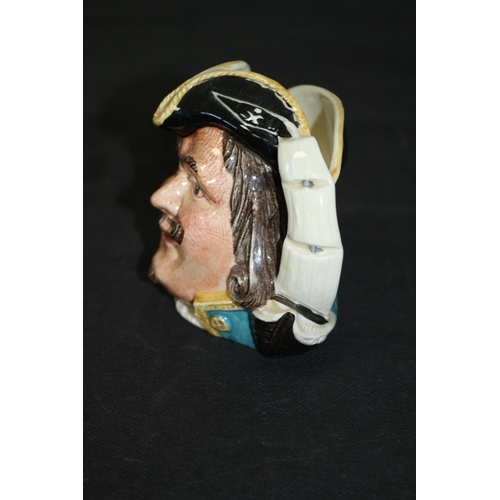 226 - Royal Doulton small Character Jug Captain Henry Morgan no: D6469