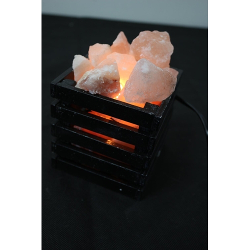 235 - 2 New Calming Salt Lamps in Boxes working with Continental plugs