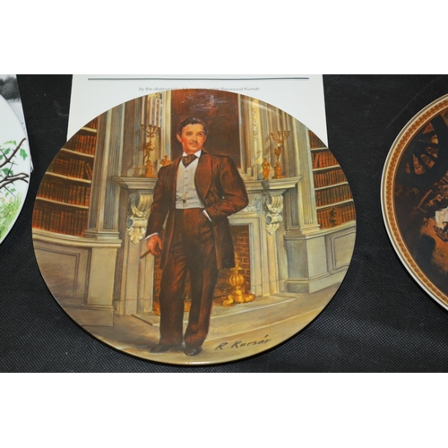 240 - 4 Collectable with Certificates wall Plates. Boxed . 3 from Knowles and 1 from Wedgwood