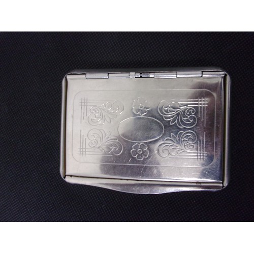 245 - An Assortment Of Metal Cigarette Cases With Various Patterns on Front Side