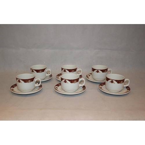 267 - 6 Dudson Cups and Saucers