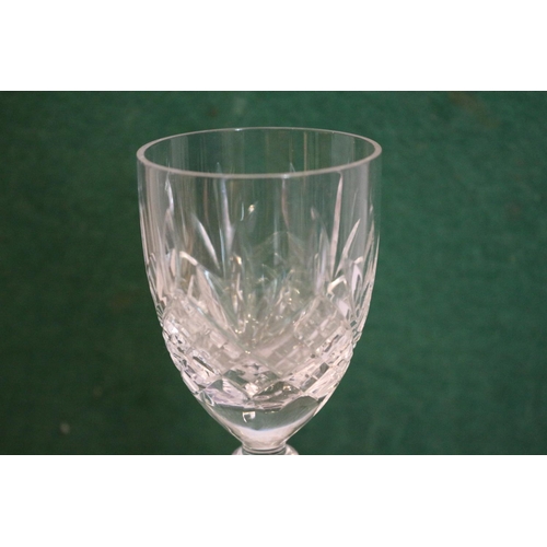 271 - Six Crystal Sherry Glasses