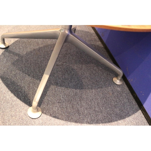 276 - Manufactured by Orangebox A Round Coffee Table with Metal Framed Legs