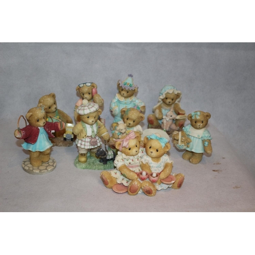 280 - 9 Cherished Teddies Figurines