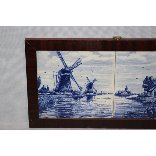 281 - Framed Delft Pottery Tiles