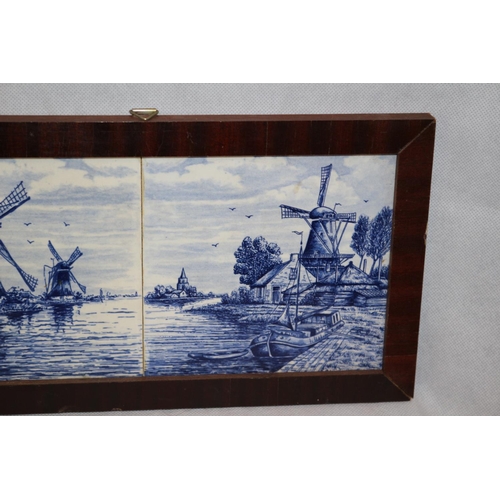 281 - Framed Delft Pottery Tiles