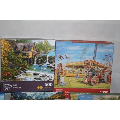 285 - 10 Corner piece Jigsaws with themes around the World. Believed to be complete but not checked by Auc... 