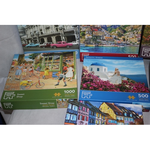 285 - 10 Corner piece Jigsaws with themes around the World. Believed to be complete but not checked by Auc... 