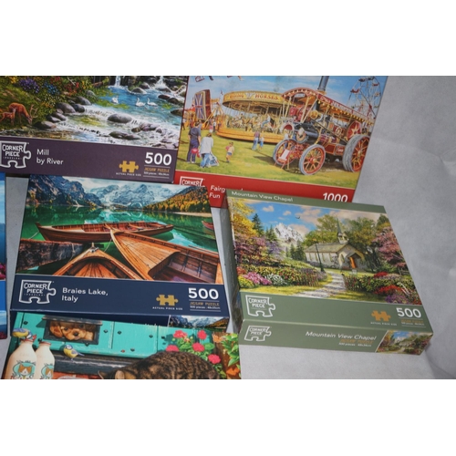 285 - 10 Corner piece Jigsaws with themes around the World. Believed to be complete but not checked by Auc... 