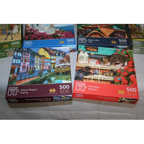 285 - 10 Corner piece Jigsaws with themes around the World. Believed to be complete but not checked by Auc... 