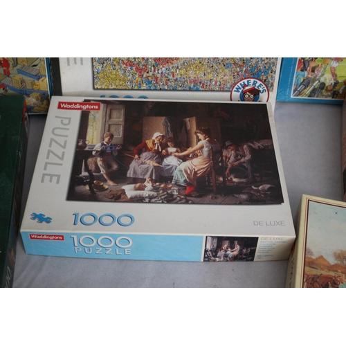 286 - 9 Various sized and themed Jigsaws including 1 