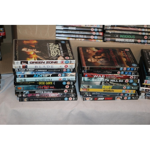 296 - 2 Boxes of a good quantity of various DVD's