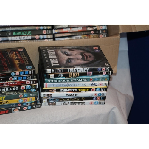 296 - 2 Boxes of a good quantity of various DVD's