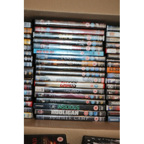 296 - 2 Boxes of a good quantity of various DVD's