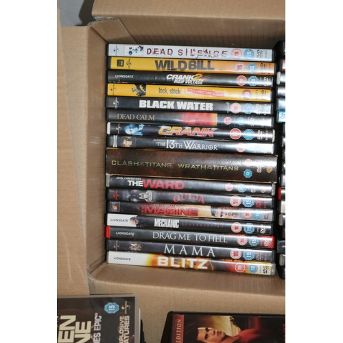 296 - 2 Boxes of a good quantity of various DVD's