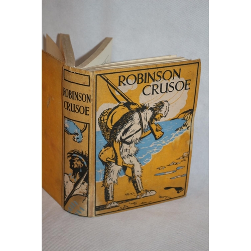 300 - Vintage Book Robinson Crusoe by Daniel Defoe and Illustrated  By Elenore Plaisted-Abbott