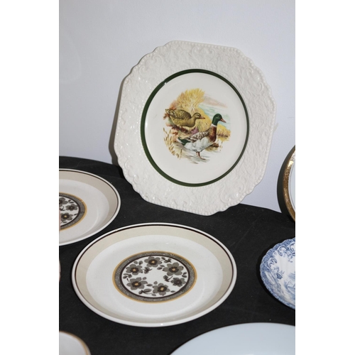 340 - A Selection of Plates Including Chokin, Johnston Brothers, and Lord Nelson Pottery. Figurines  Plus ... 