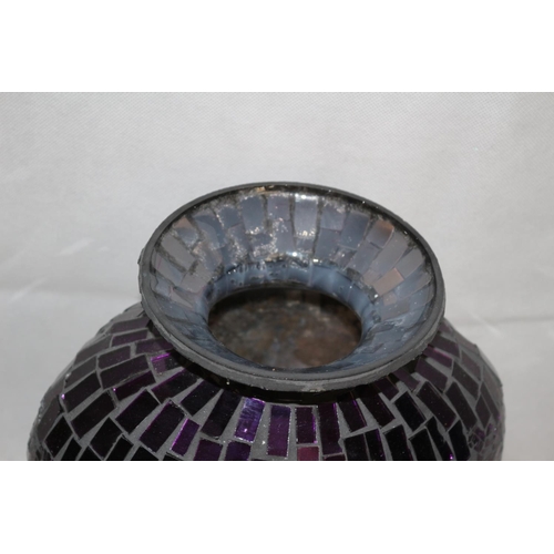 388 - New In Box Purple Mosaic Vase