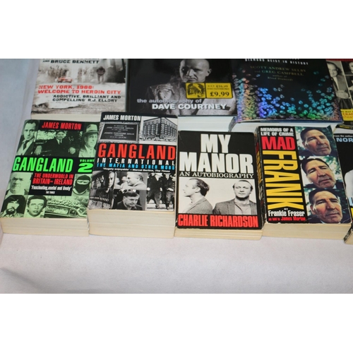 401 - Large Selection of Books based round Crime and Gang Life