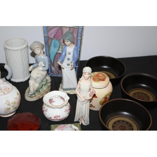 558 - A Large Assortment Of Chinaware Including Figurines, Pin Dishes With Names Like Wedgwood