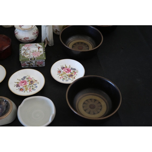 558 - A Large Assortment Of Chinaware Including Figurines, Pin Dishes With Names Like Wedgwood