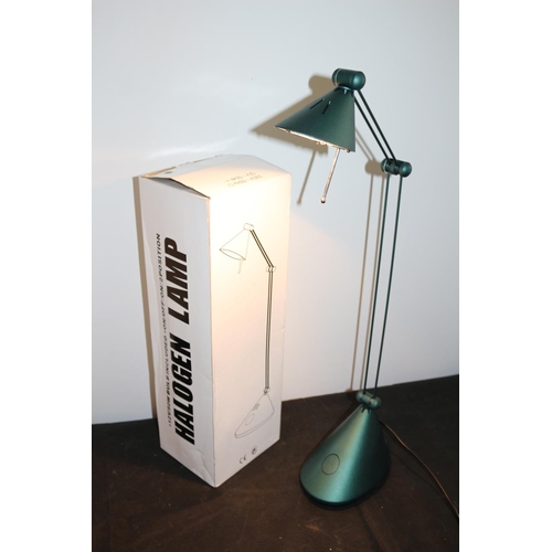 597 - New in Box Anglepoise Desk Lamp fully working with Bulb Green in Colour