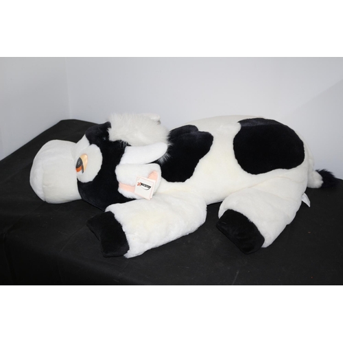 599 - What A Big Cow. Very Large Soft Toy Cow by Nicotoy