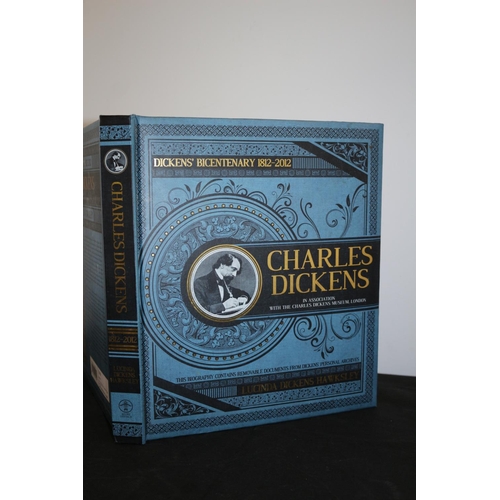 609 - Charles Dickens Bicentenary Fold Out Book with Cushioned Cover.