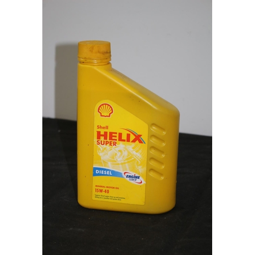 626 - 1Ltr Unopened Bottle of Shell Helix Super Diesel Mineral Oil 15w - 40