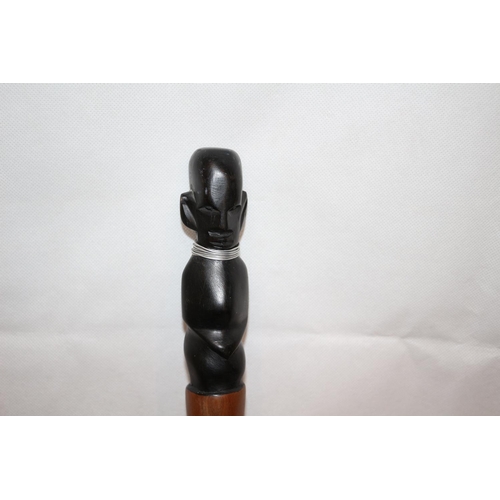 232 - African Style Hand Dagger With Turned Wood Tealight Holder