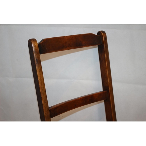 241 - Charming Folding Wooden Sample Chair With Age