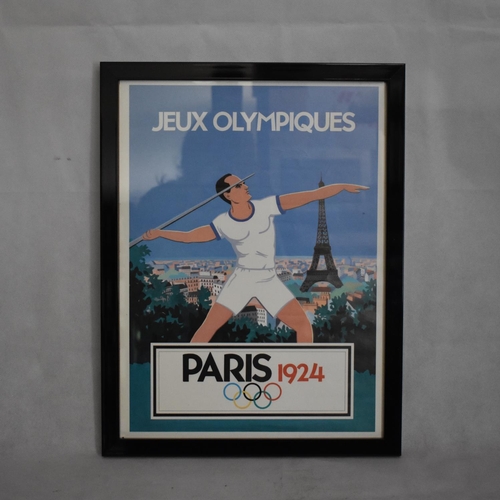 109 - Framed print Jeux Olympiques  Paris 1924