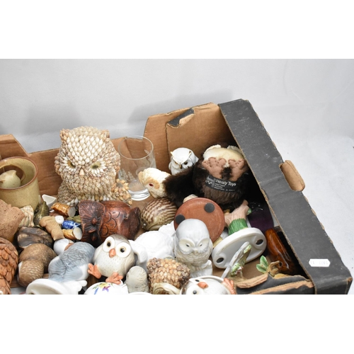 141 - A Various box of Owls