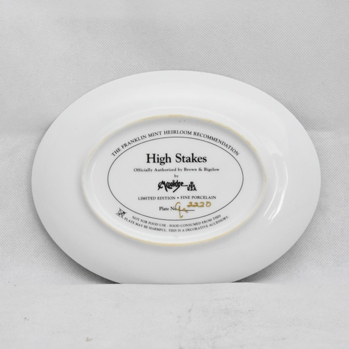 155 - Franklin Mint High Stakes Collectable Plate