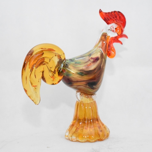 168 - Murano Glass Cockerel with Label