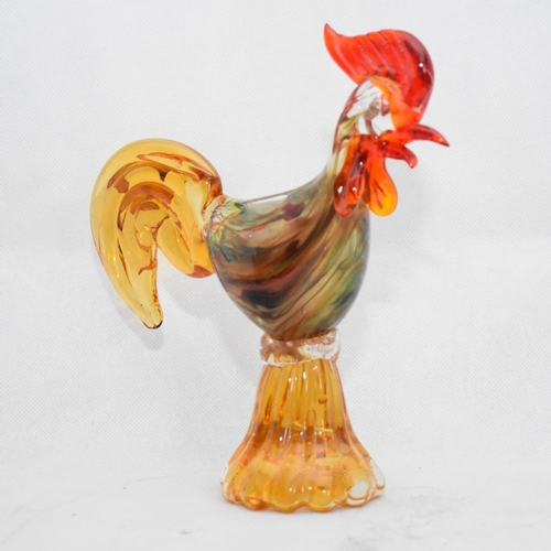 168 - Murano Glass Cockerel with Label