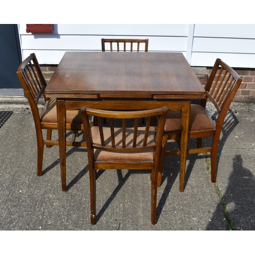 640 - Lebus Extendible Table 1940/50's with 4 Chairs