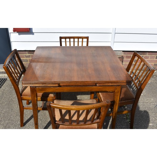 640 - Lebus Extendible Table 1940/50's with 4 Chairs