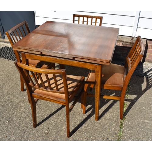 640 - Lebus Extendible Table 1940/50's with 4 Chairs