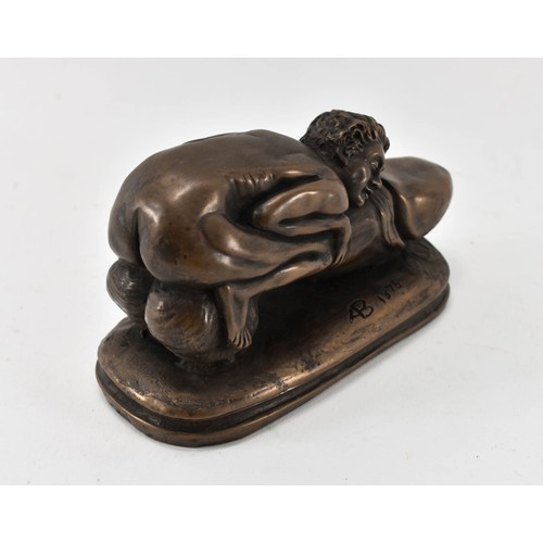 7 - An Erotic Bronze Sculpture 6 inches long