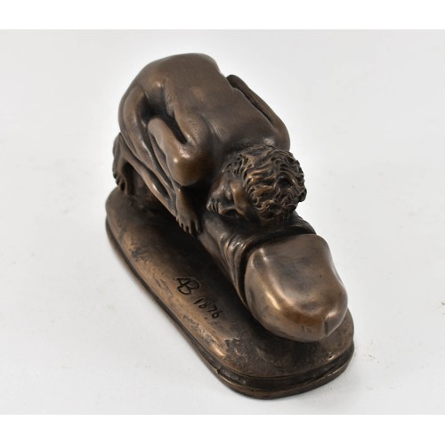 7 - An Erotic Bronze Sculpture 6 inches long