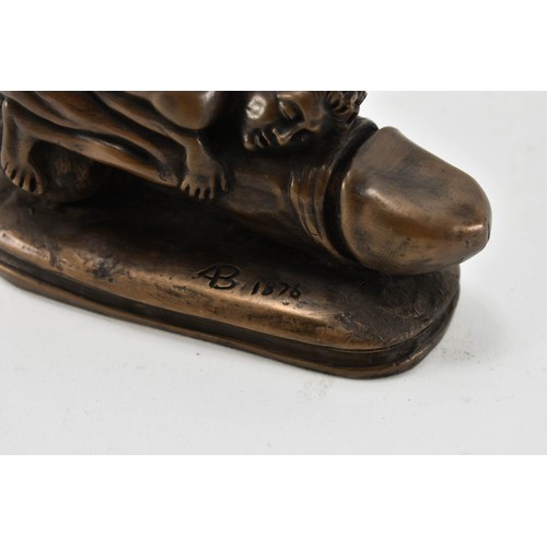 7 - An Erotic Bronze Sculpture 6 inches long