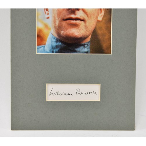 23 - A Mounted Photograph And Signature - William Russell - Dr Who