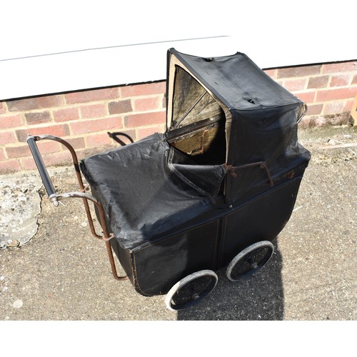 44 - An Antique Victorian Childs Pram