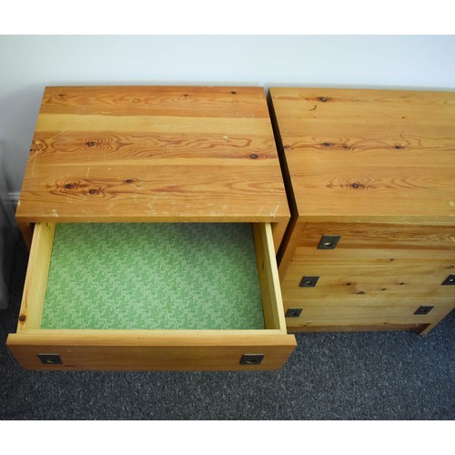 50 - A Pair Of Small Pine Wooden Drawers