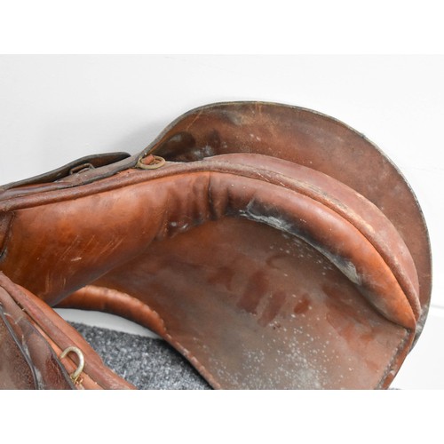 106 - Vintage Horse Saddle, perfect decorative piece, Size 19