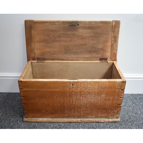 71 - Lovely Aged Small Pine Chest
Size width 60cm, depth 27cm, height 31 cm