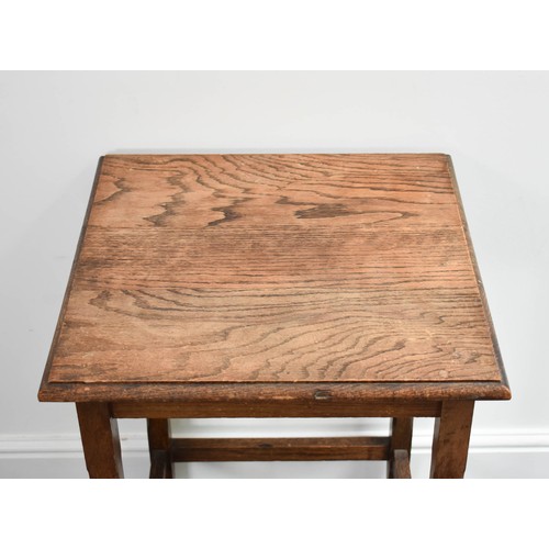 74 - Delightful Oak Hall Table.
Height 70cm, top 48cm